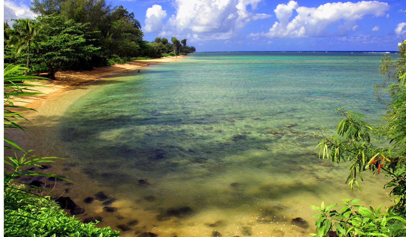 Hanalei Bay Beach Kauai cool wallpapers,Hawaii Wallpaper view