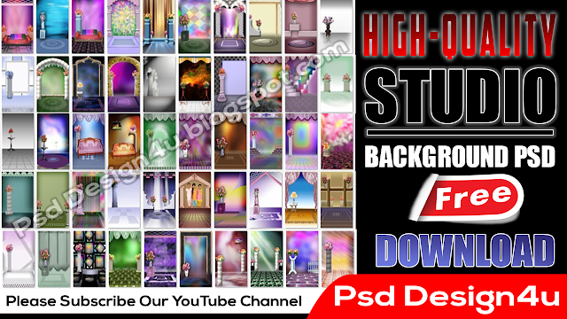 High-Quality Studio Background PSD Download VOL-1