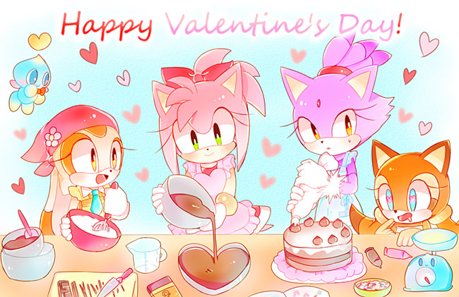 La casita de Amy Rose: Sonamy del mes de Febrero 2017 en Sonic.Sega.JP