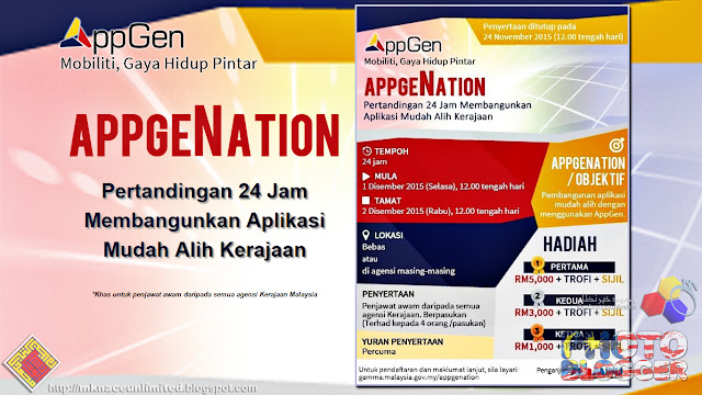 AppgeNation - Pertandingan 24 jam Membangun Aplikasi Mudah Alih Kerajaan 2015