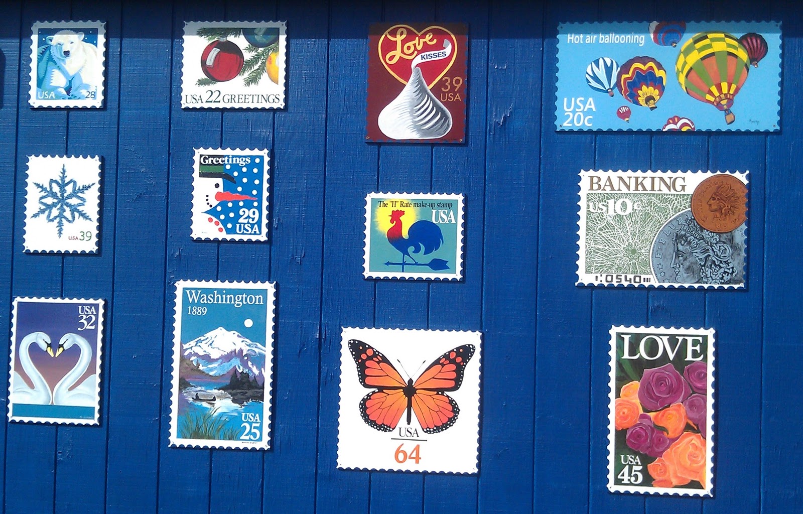 Eclectic (at Best) Post Office Art in Ferndale WA