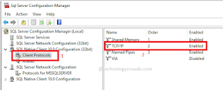 sql server configuration manager client protocols