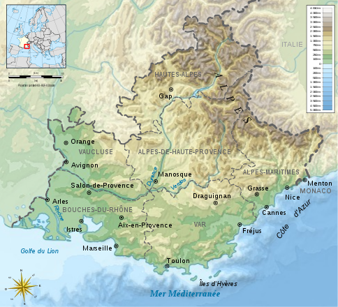 Provence France Map - Free Printable Maps