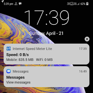 iPhone notification center on Android