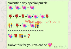 Valentine day special puzzle