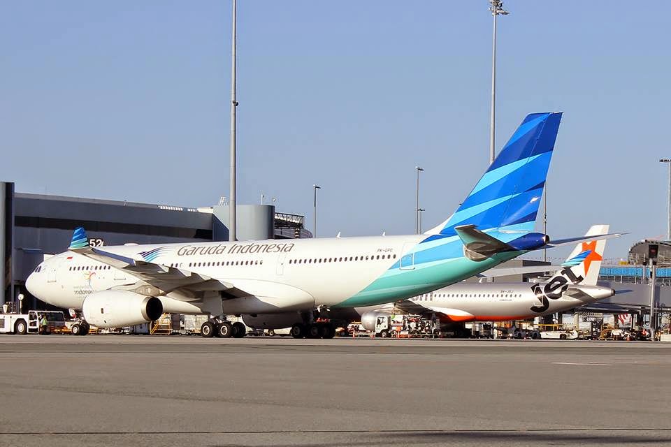Perth Airport Spotter's Blog Garuda A330243 PKGPO GA728/727 (1st visit to Perth) exclusive