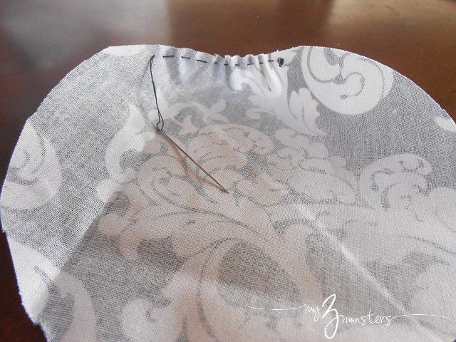 Fabric yo yo rosette tutorial