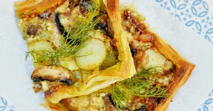 Brie, Potato and Mushroom Tart | Tinned Tomatoes