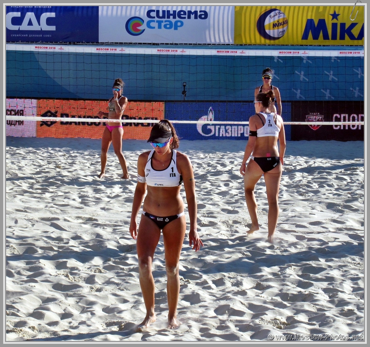 Marta Menegatti and Viktoria Orsi Toth - Italian Team at FIVB Beach Volleyball World Tour in Moscow 2018