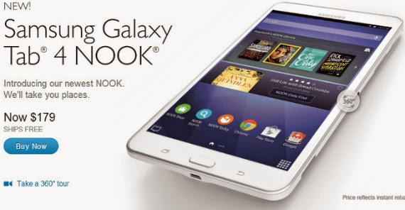 Samsung Galaxy Tab 4 Nook, o αντίπαλος του Amazon Kindle Fire HD στα $179