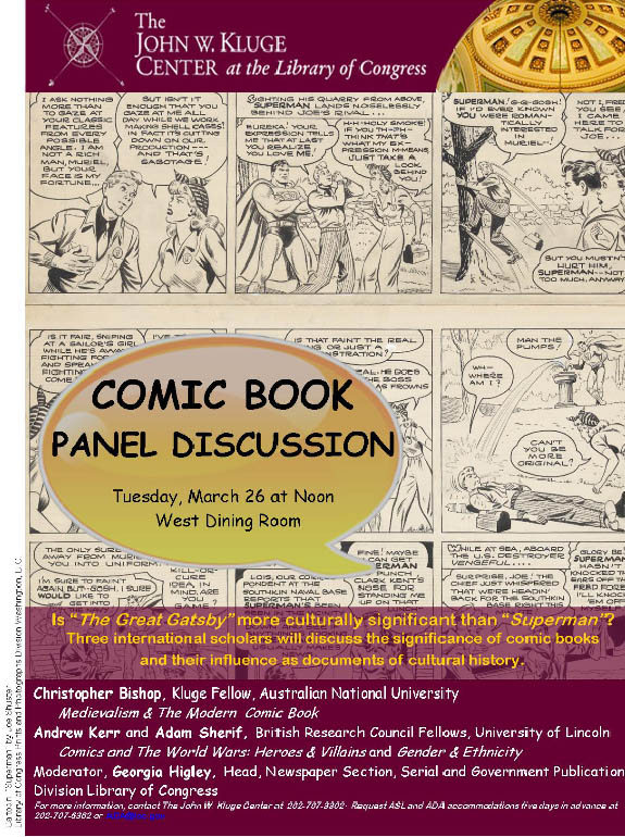 ComicsDC: March 26: Comic Book Panel Discussion at Library of Congress