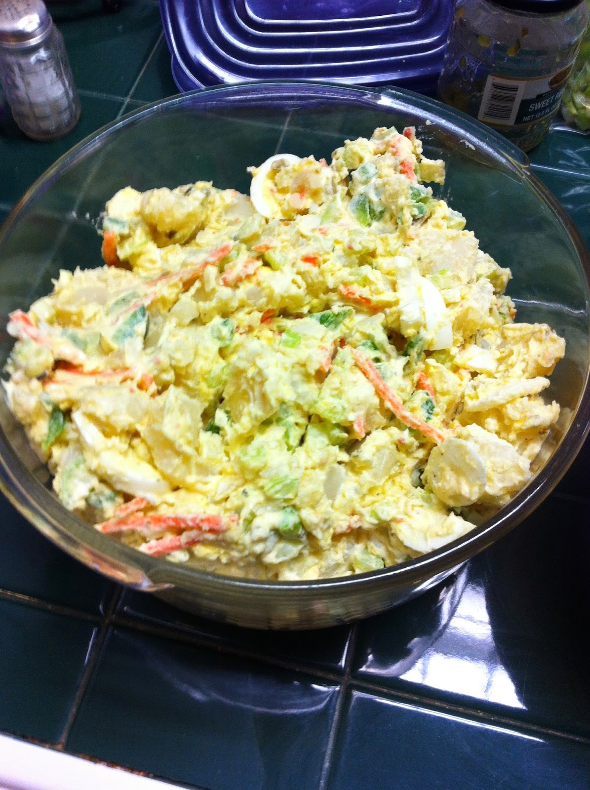Food Diary Potato Salad Some people like green peppers, some don't! How do you like yours?