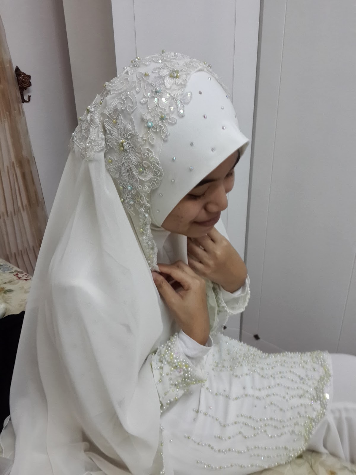 tutorial shawl nikah