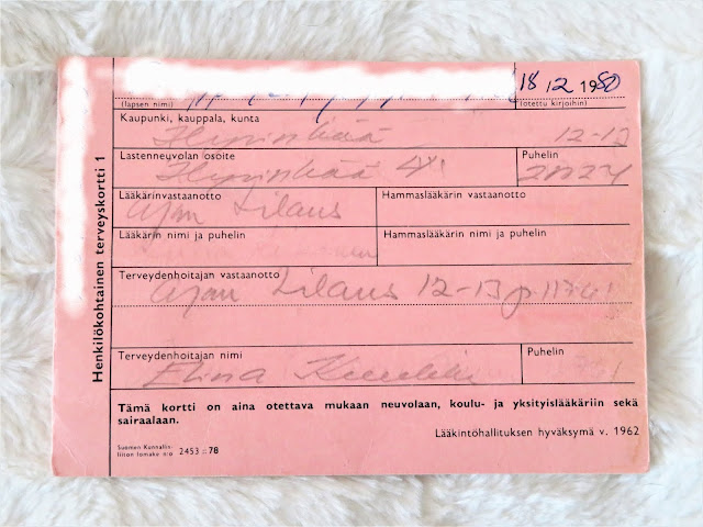 1980-luvulta olevan neuvolakortin etusivu neuvolakortti 1980-luku etusivu