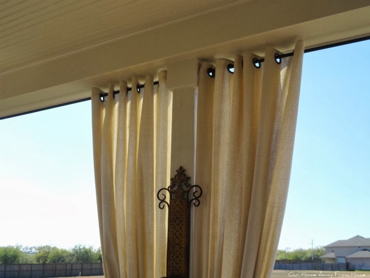 Our Home Away From Home NO SEW OUTDOOR CURTAINS WITH GROMMETS