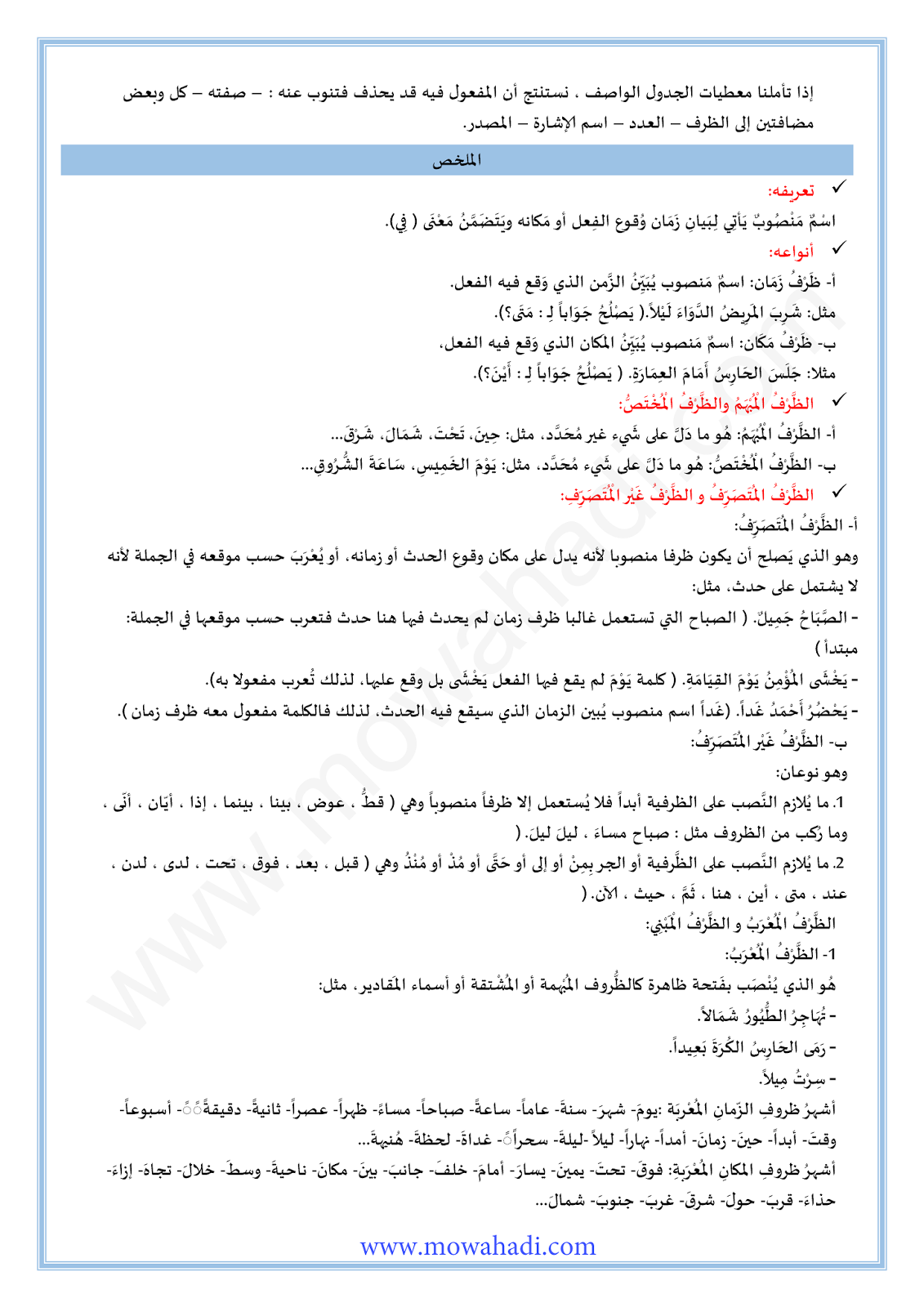 الدرس اللغوي المفعول فيه للسنة الثانية اعدادي في مادة اللغة العربية 8-cours-loghawi2_002