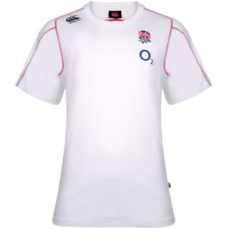  Canterbury Men's England Cut & Sew Cotton T-Shirt - White