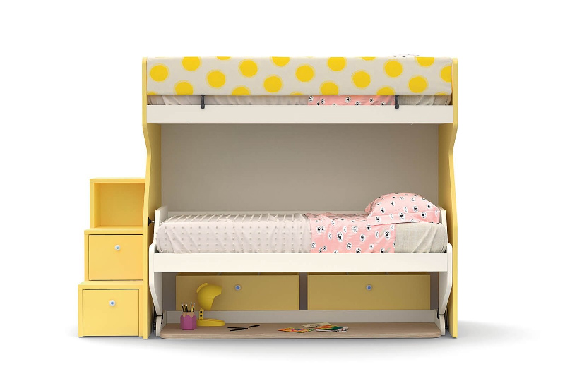 Arredare la cameretta: letti salvaspazio dal design originale Letto a castello a scomparsa TIPPY by Nidi