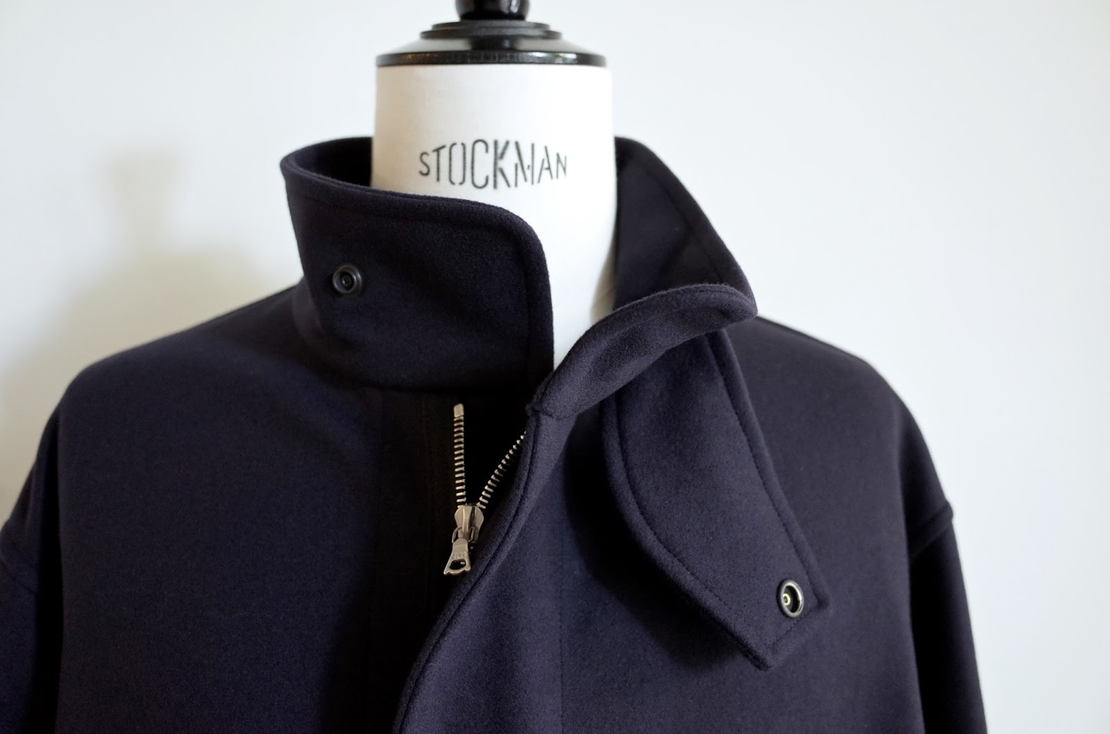 COMOLI 16AW フェルトンZIPブルゾン Navy 2