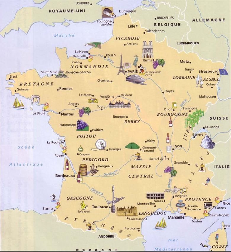 France Cartes Géographiques de France Encyclopédie Globale™