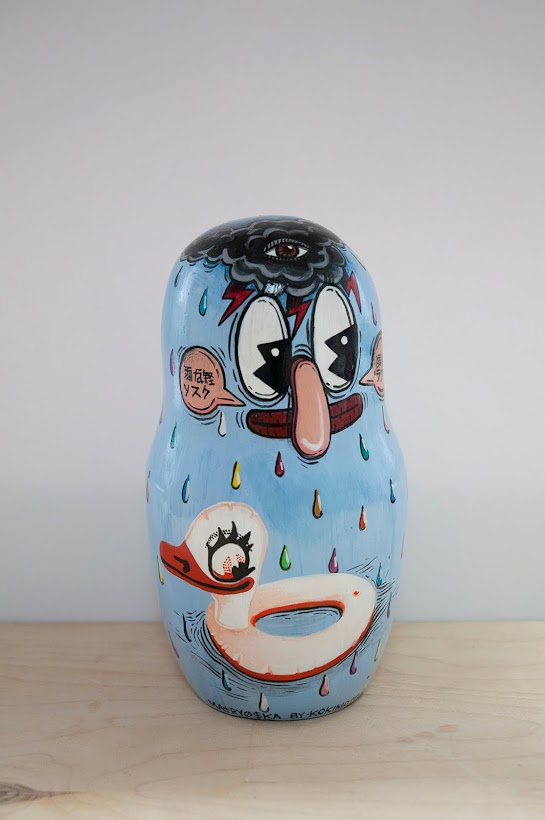 Inflatable duck MATRYO$KA by Kokimoto 2016. Private collection