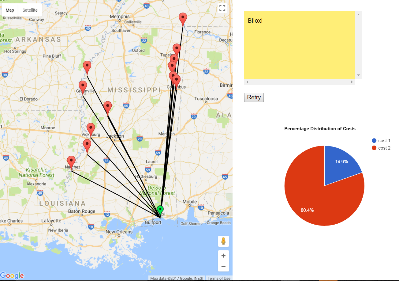 Got to Know : Web application using python with Google maps API
