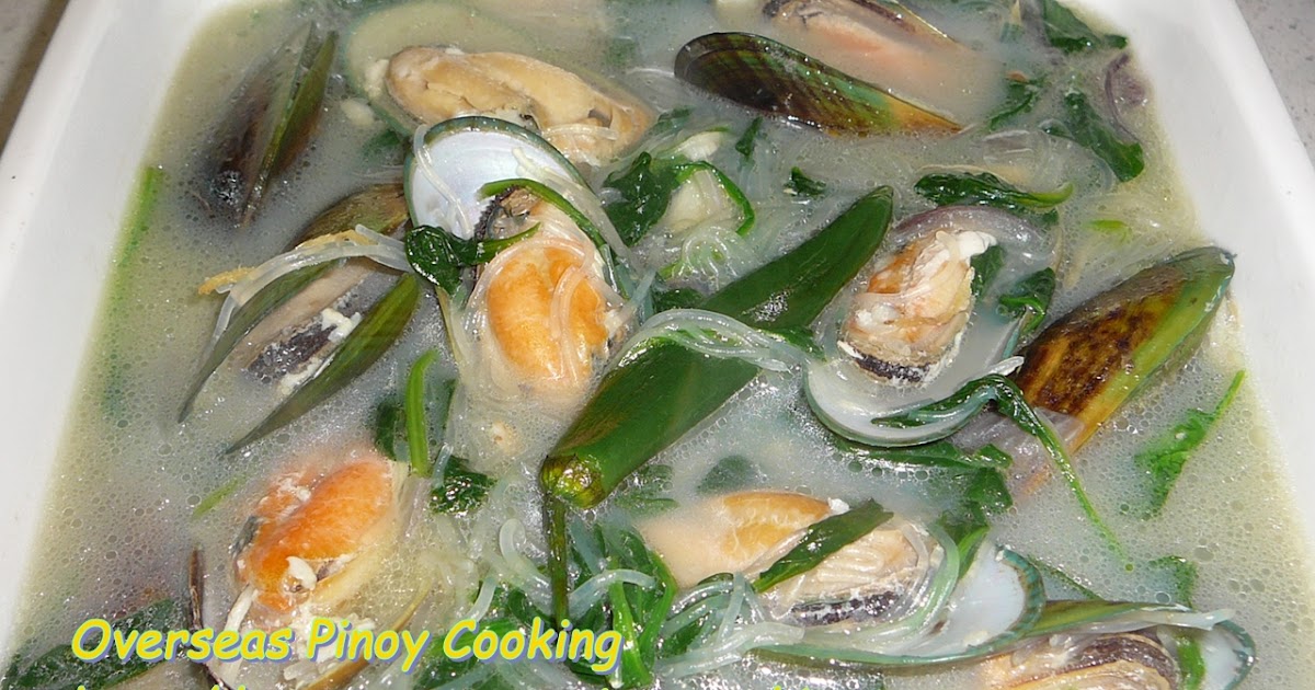 Tinolang Tahong with Sotanghon