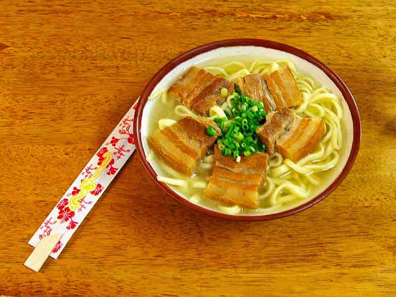 bowl of soba, noodles,pork belly, chopsticks