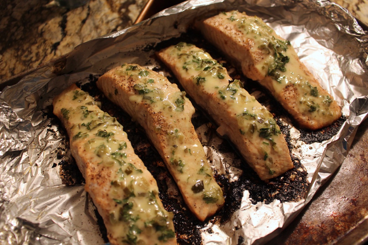 Salmon Roasted with Creamy Tarragon Sauce