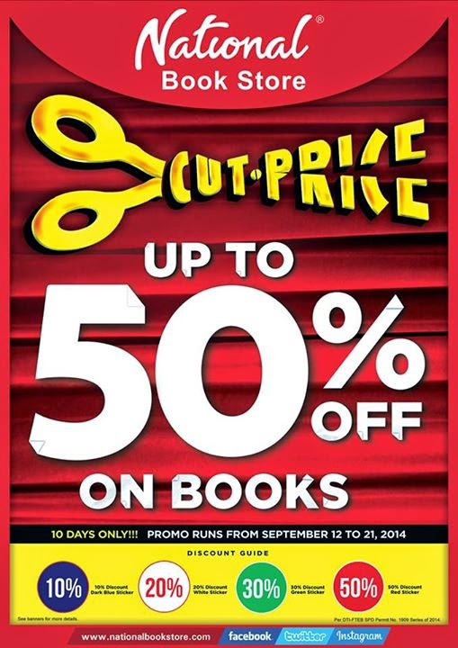National Bookstore 50 Off Books Sept 12 to 21 2014 Pamurahan Your