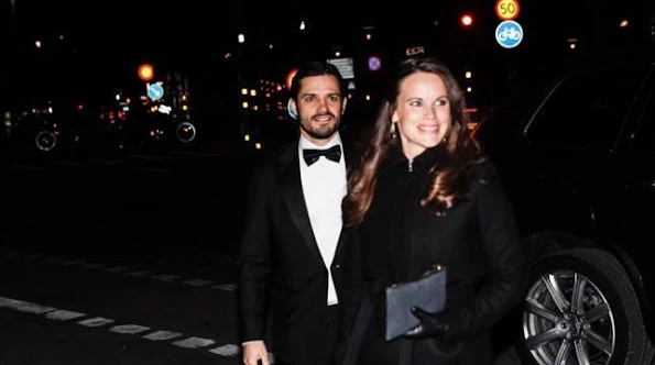 Prince Carl Philip of Sweden and Princess Sofia Hellqvist of Sweden attended a charity dinner in honor of Project Playground in Stockholm