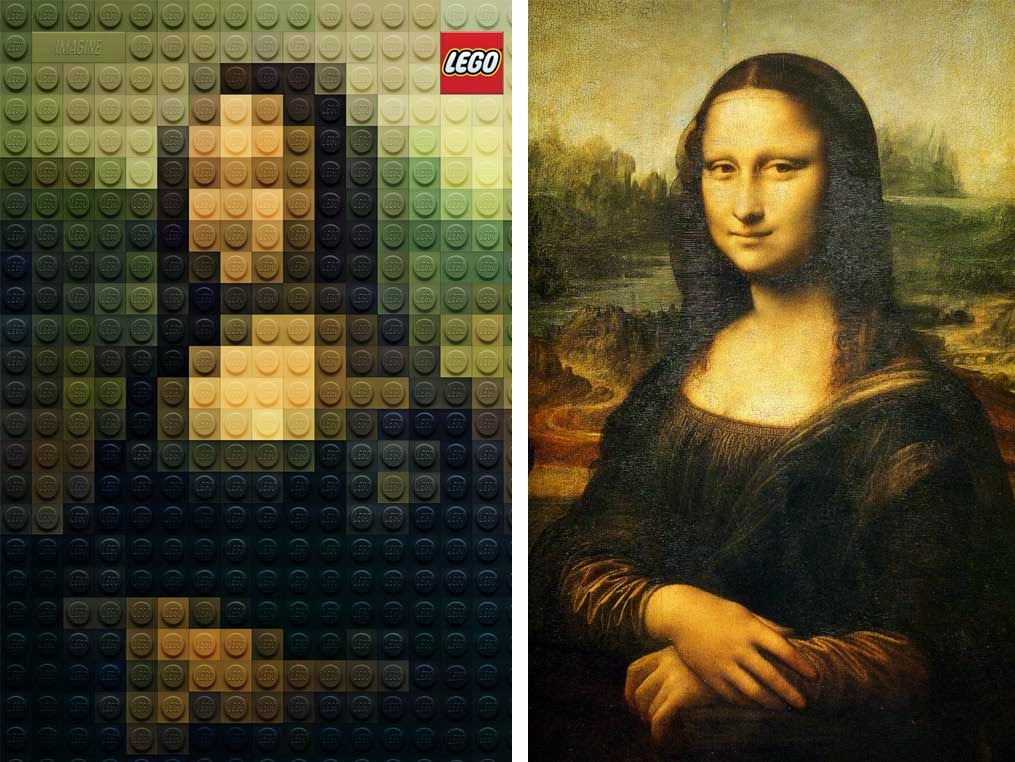 Le Bouquinovore: Tableaux de ma?�tres en Lego