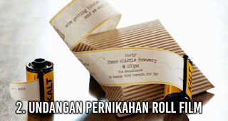 Undangan Pernikahan Roll Film