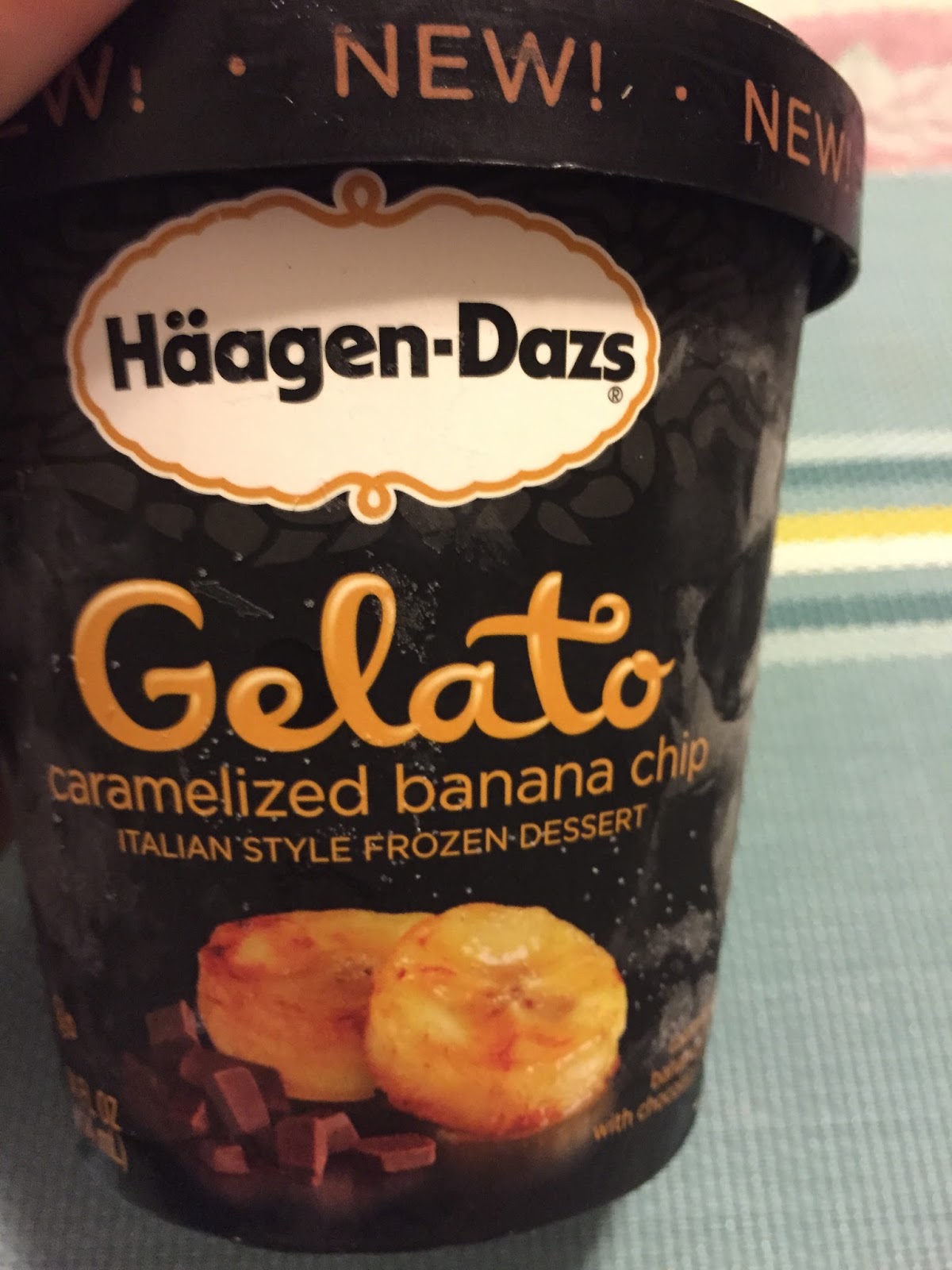 HaagenDazs Caramelized Banana Chip Gelato