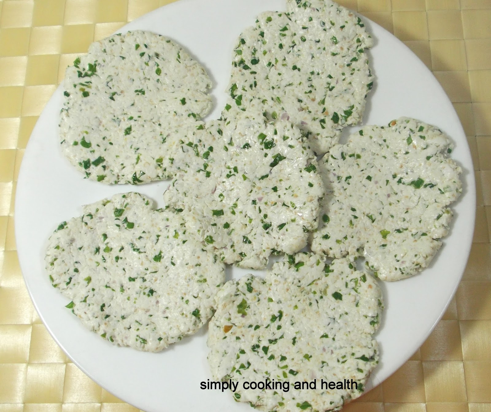 Simply Cooking and Health: Rice flour flat bread with kale.