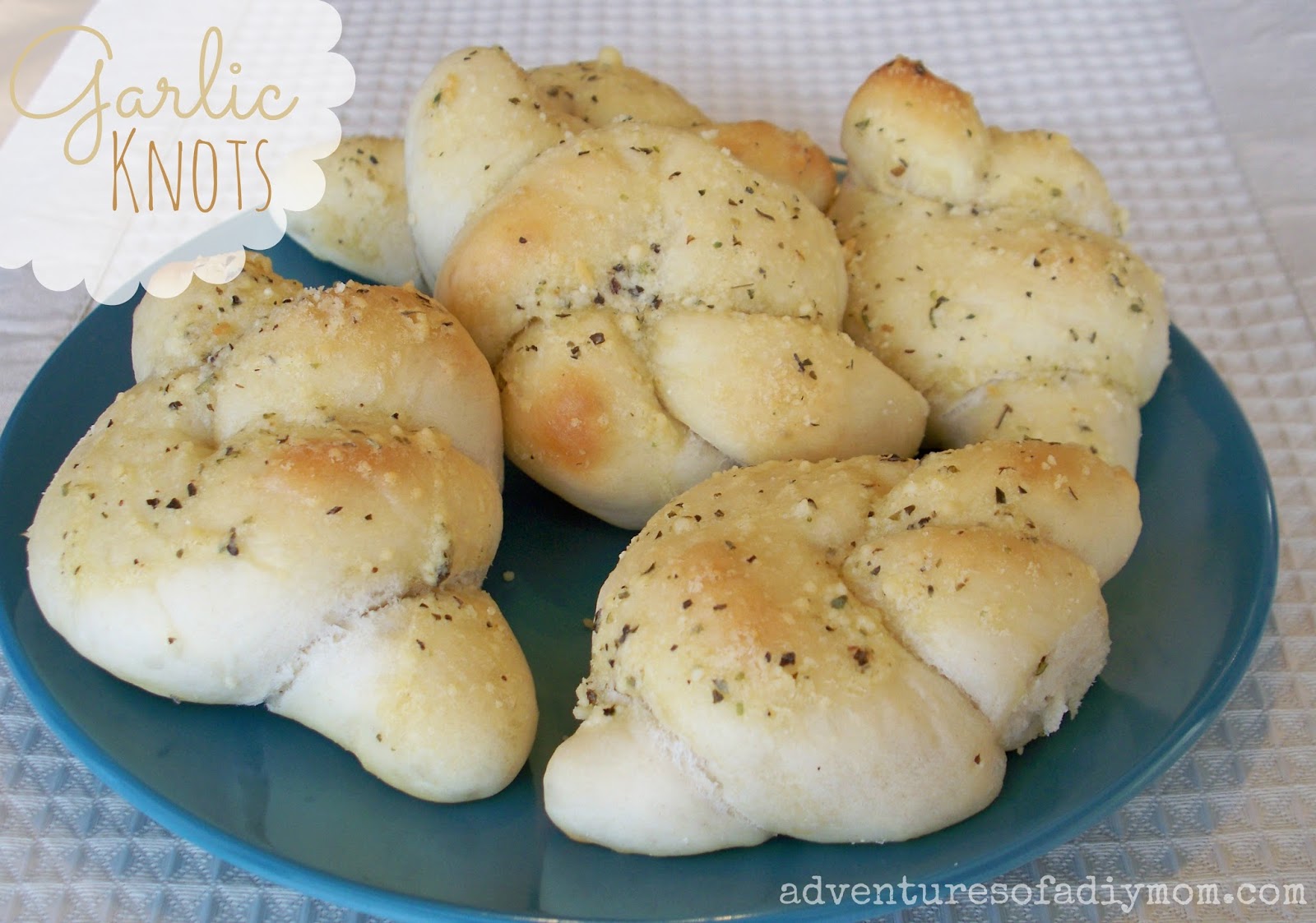 Soft Garlic Knots Recipe Adventures of a DIY Mom
