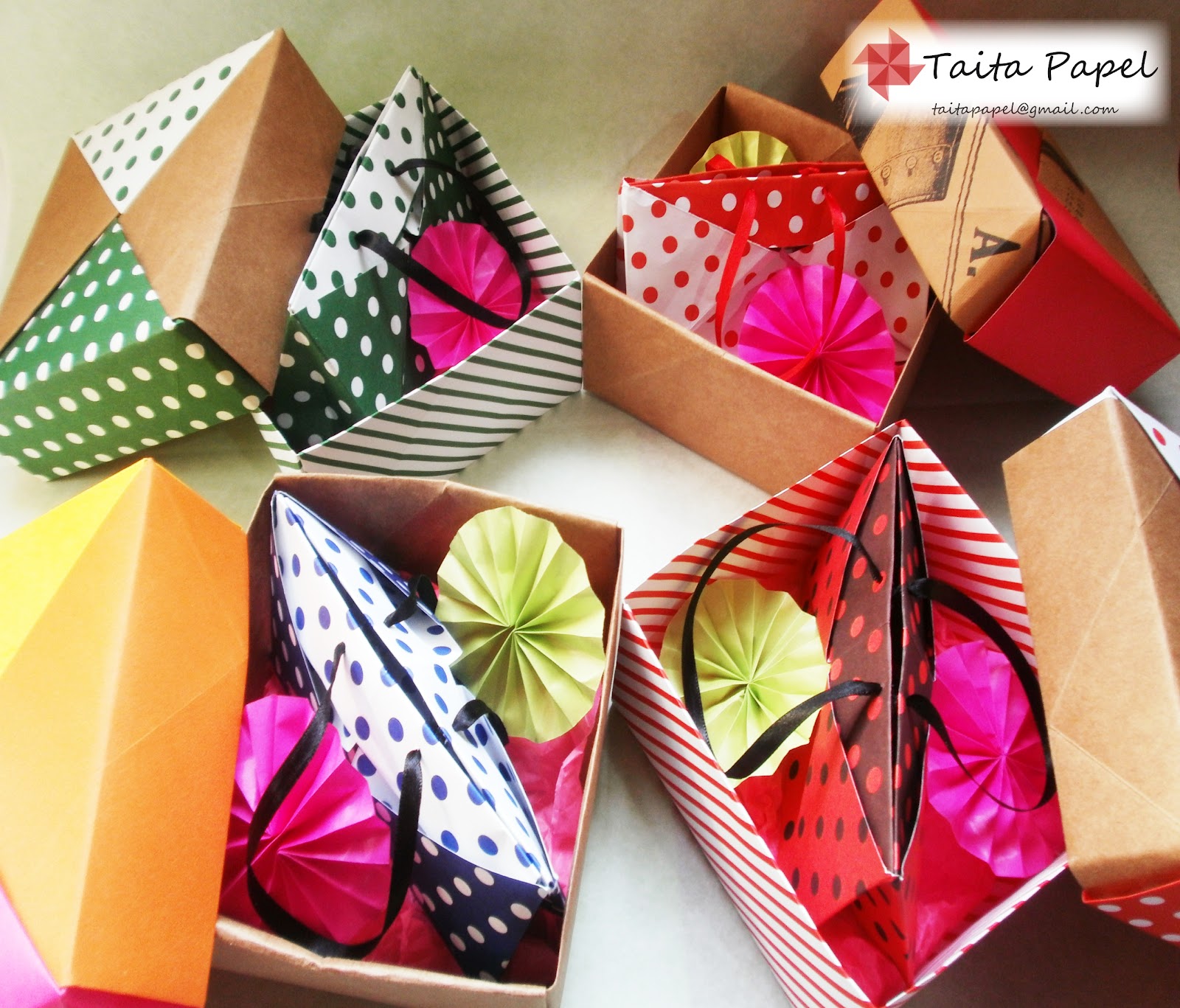 Taita Papel Origami Mini carteritas en Origami =)