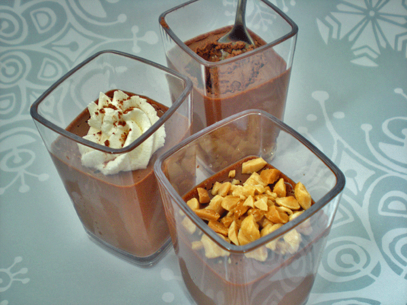 Chocolate Peanut Butter Pots de Creme DairyFree