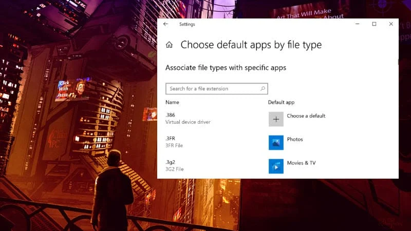 Windows 10 build 20211 adds Search to the Default Apps pages in Settings