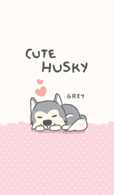 Cute Husky (Grey-JP)