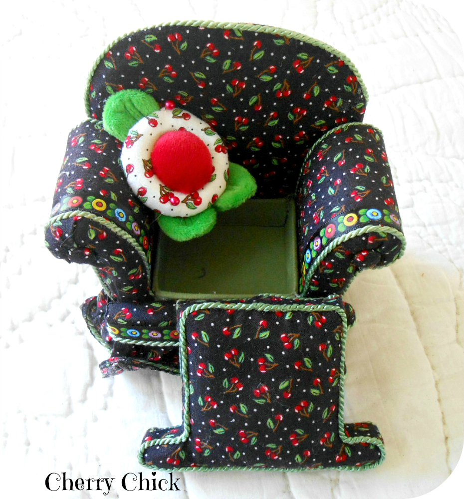 Cherry Chick Mary Engelbreit Cherry Chair Pincushion Destash Sale