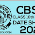 Cbse Board Exam Date Sheet 2020 Class 10th 12th Pdf Download - cbse.nic.in