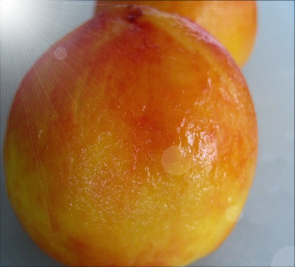 Passionate Home Cooking White Zinfandel Poached Peaches with Minted