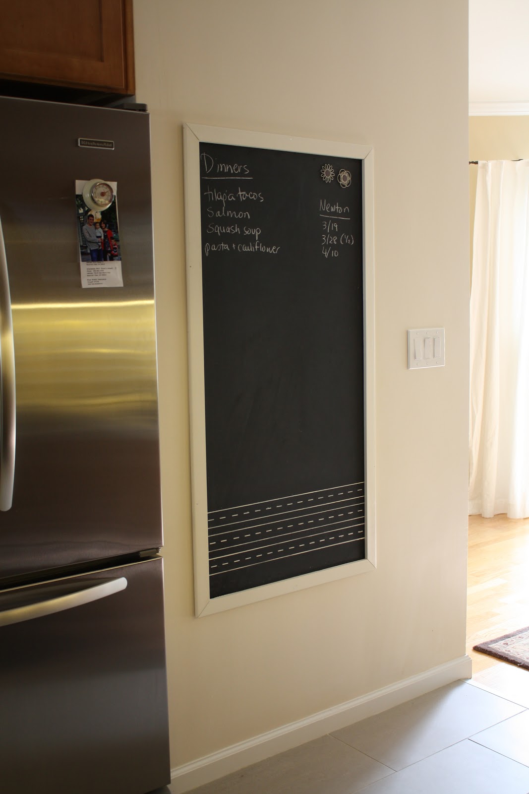 Nicole At Home Magnetic Blackboard For The Kitchen