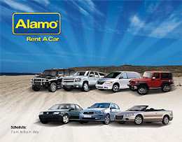 De auto huren wij bij Alamo.