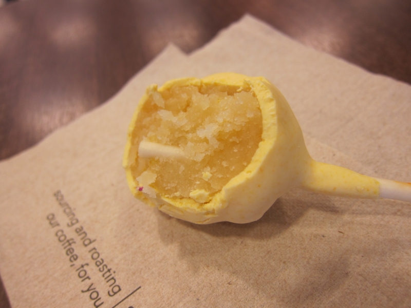 Review Starbucks Sweet Lemon Cake Pop Brand Eating