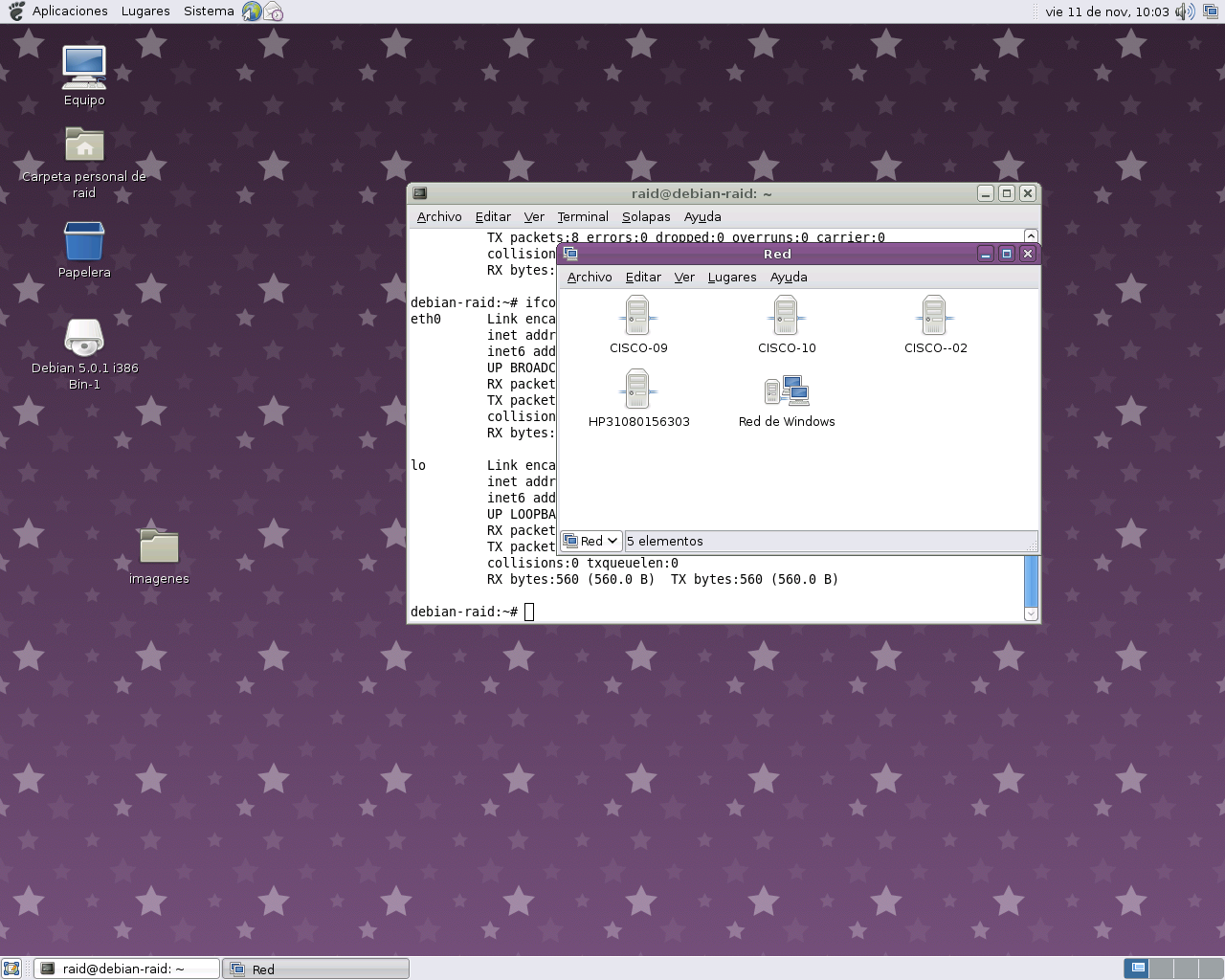 Administracion de Redes Unidad 6 "Debian con interfaz grafica"