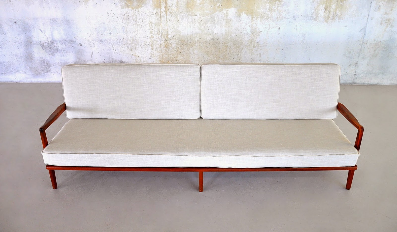 SELECT MODERN Danish Modern Teak 4 Seater Sofa