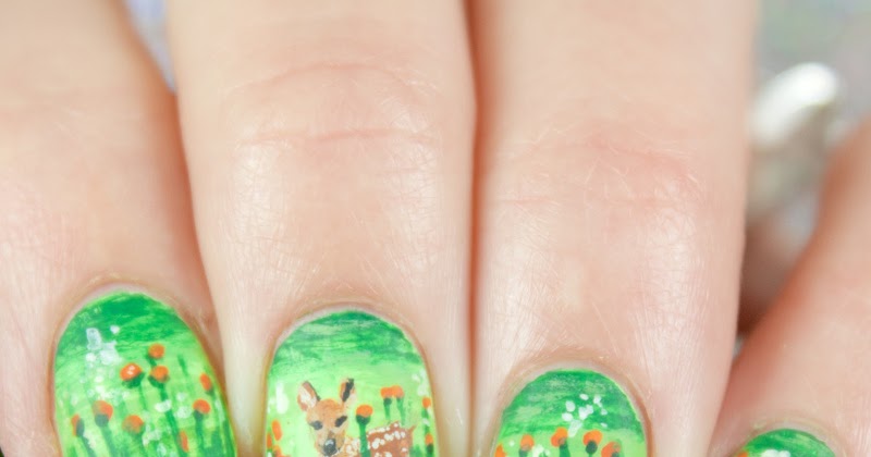10. Fox and Deer Nail Art for Fall - wide 4