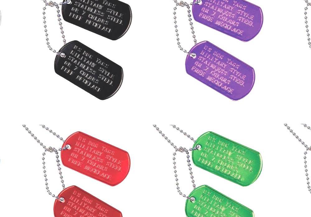 what goes on military dog tags what goes on military dog tags
